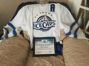 Authentic game worn jersey