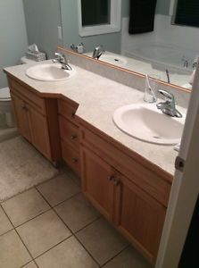 Bathroom cabinets, countertops and sinks