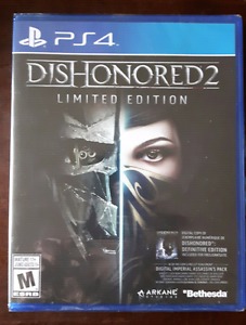 Brand new copy of Dishonored 2 in plastic.