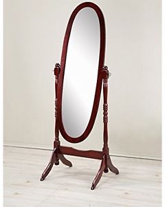 Cherry Wood Standing Mirror