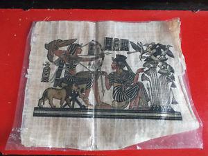 Egyptian Art Print w/ Hieroglyphics on Papyrus