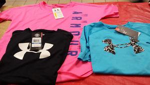 Girls youth under Armour t shirts.g