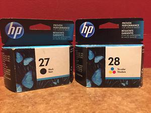 HP 27 Black & 27 Tricolor Printer Cartridges