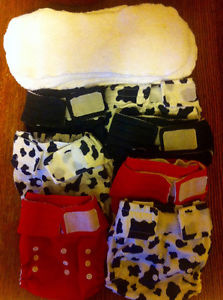 Happy Heiny's one-size cloth diapers and inserts