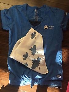 Large girl guides shirt and tie