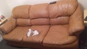 Leather couch