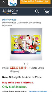 NEW Discovery kids colour and play dollhouse for Barbies too