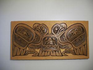 Native wood carving- Eagle clan