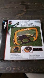 New! 2 in 1 pop up soccer goal and target