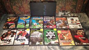 Playstation 2 and 12 games.