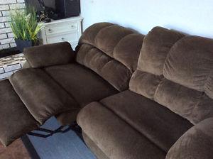 Power Reclining Couch and Love Seat