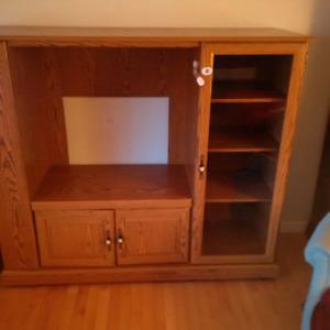 TV cabinet with bookcase
