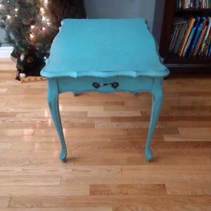 Two refinished side tables