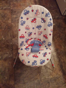Vibrating Bouncer Chair - Battery Included, Washable,Harness