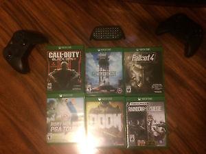 Xbox one with 6 games