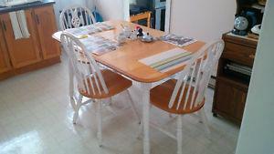 kitchen table, 3 chairs