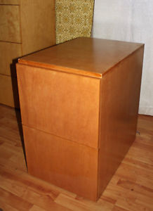 two WOOD FILING CABINETS - Montague