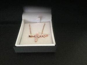 BRAND NEW rose gold necklace