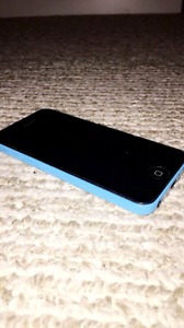 Blue iPhone 5c good condition w/ case | 160$ or best offer|