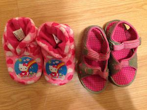 Hello Kitty slippers / Velcro sandals