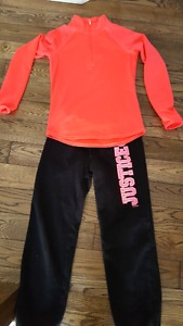 Justice track pants and jacket