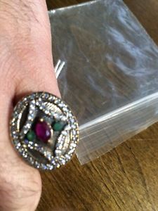 Ladies Terbium Dress Ring. 1.06 carat. Mounted in.925
