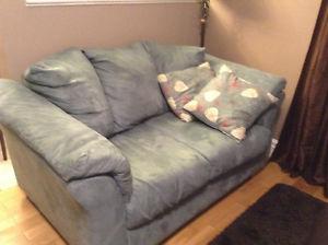 Love seat and chair set microfibre