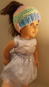 Matching Child/Doll Messy Bun Hats
