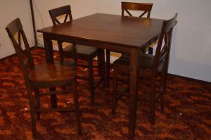 PUB STYLE TABLE FOUR CHAIRS