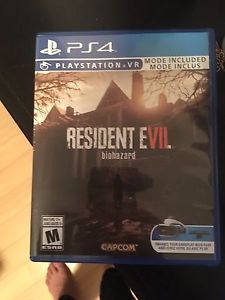 Resident evil biohazard for PS4