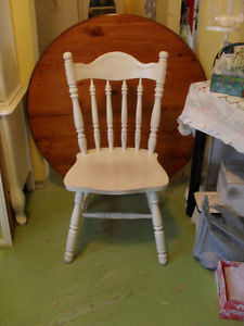Shabby Chic Wooden Chairs Set of 4
