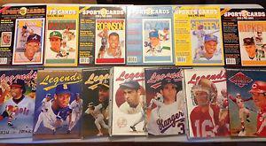 Sports magazines for sale.