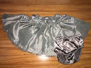 The Childrens Place size 18 month Silver Sparkle skirt