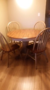 Wanted: Dining table and 4 chairs