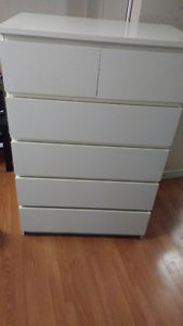 White IKEA dresser