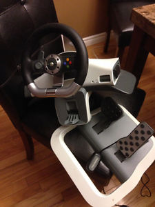 X box 360 Steering wheel with pedals