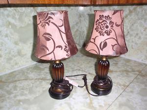 set of table lamps