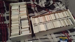 three  count boxes of hockey cards for trade