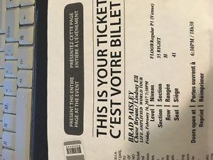 1 Brad Paisley Ticket for Sale, Moncton Show Feb 10 !!