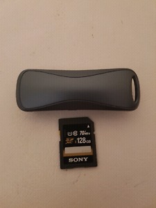 128gb SD card with USB adapter for sale