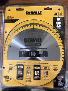 2 pack Dewalt 10" blades new