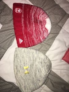 2 winter hats! Adidas and underarmour!