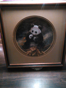 3 D box style panda picture