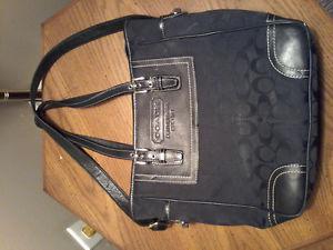 Authentic black "coach" purse