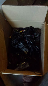 Box full of cords, adapters!