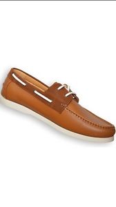 Brand new in box dukes leather boat shoes