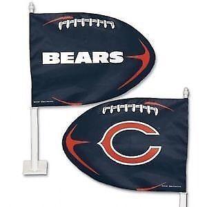 Chicago Bears Football Style Car Flag (New)