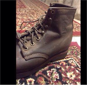 Chippewa boots real leather