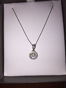 EVERLIGHT PENDANT WITH DIAMONDS IN STERLING SILVER