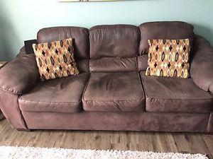 For sale microfibre sofa and love seat